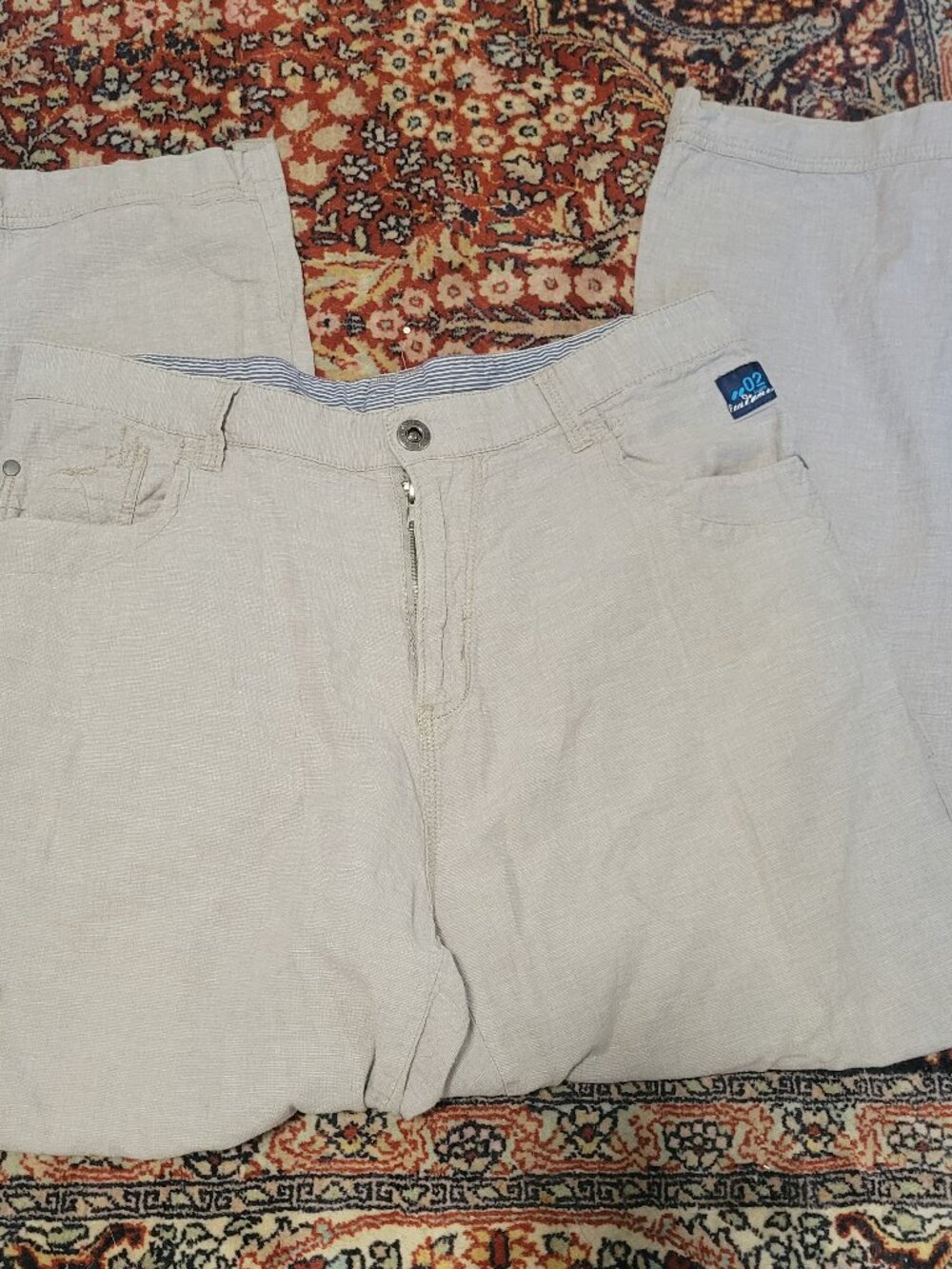 European Men's Linen pants with adjustable lengths by River Island
